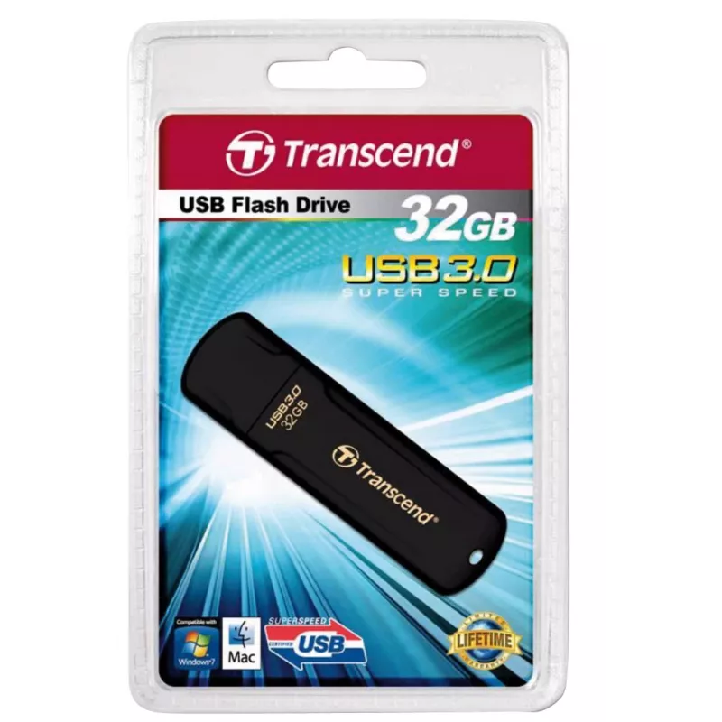 TRANSCEND Jetflash 700 - 32GB USB-stick - USB 3.0 - μαύρο