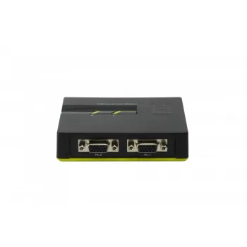 LevelOne 2-Port USB VGA KVM Switch, 2048 x 1536 Pixel, μαύρο, πράσινο