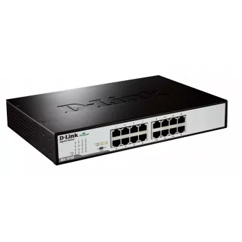 D-Link DGS-1016D/E Network-Switch Unmanaged μαύρο, μέταλλο