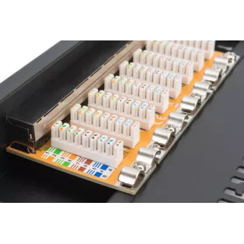 DIGITUS Patchpanel CAT6 8-Port θωρακισμένο μαύρο 10in