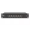 DIGITUS Patchpanel CAT6 8-Port θωρακισμένο μαύρο 10in