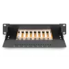DIGITUS Patchpanel CAT6 8-Port θωρακισμένο μαύρο 10in