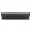 DIGITUS Patchpanel CAT6 8-Port θωρακισμένο μαύρο 10in