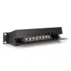 DIGITUS Patchpanel CAT6 8-Port θωρακισμένο μαύρο 10in