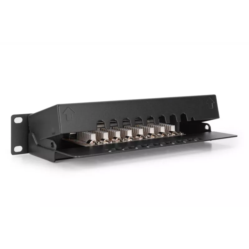 DIGITUS Patchpanel CAT6 8-Port θωρακισμένο μαύρο 10in