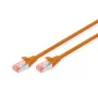 DIGITUS Καλώδιο Patch – CAT6 – S/FTP – Snagless – Cu – 50 cm – πορτοκαλί