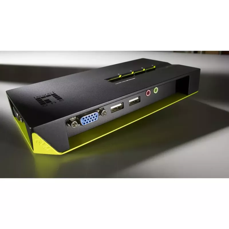 LevelOne 4-Port USB VGA KVM Switch, υποστήριξη ήχου
