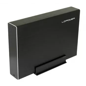 LC-Power LC-35U3-Becrux εξωτερική θήκη σκληρού δίσκου SATA 3,5 ιντσών, USB 3.0, αλουμίνιο, μαύρη