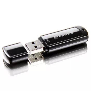 TRANSCEND Jetflash 700 - 128GB USB Stick - USB 3.0 - Μαύρο