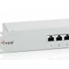 Equip Patch Panel 24 Θυρών Cat.6 θωρακισμένο, ανοιχτό γκρι