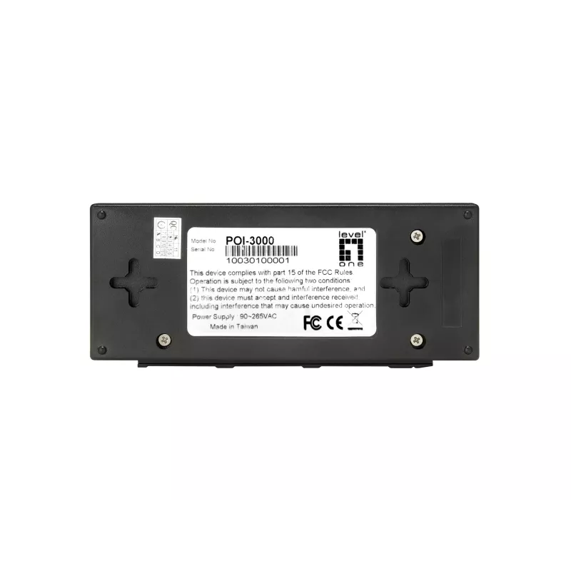 LevelOne POI-3000 injector Gigabit PoE+, 30 W, μαύρο