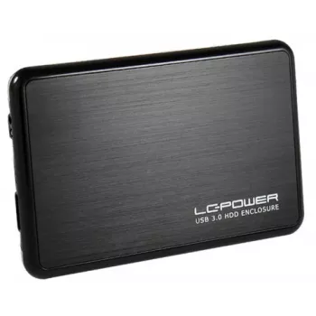LC-POWER Media Player - θήκη USB για σκληρό δίσκο SATA 2,5 ιντσών αλουμινίου USB 3.0 LC-Power μαύρο