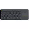 LOGITECH Wireless Touch Keyboard K400 Plus - μαύρο - Qwerty ολλανδικό