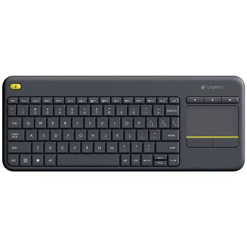 LOGITECH Wireless Touch Keyboard K400 Plus - μαύρο - Qwerty ολλανδικό