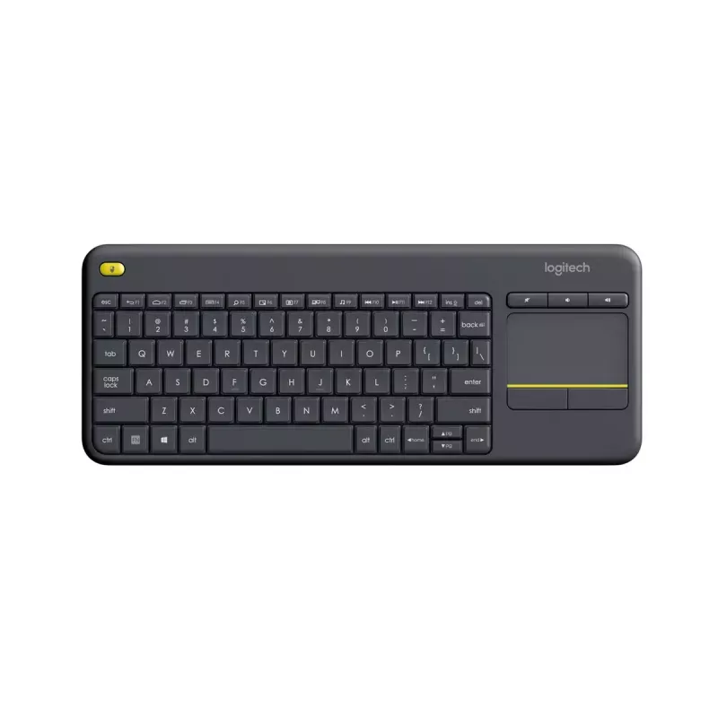 LOGITECH Wireless Touch Keyboard K400 Plus - μαύρο - Qwerty ολλανδικό