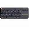 LOGITECH Wireless Touch Keyboard K400 Plus - μαύρο - Qwerty ολλανδικό