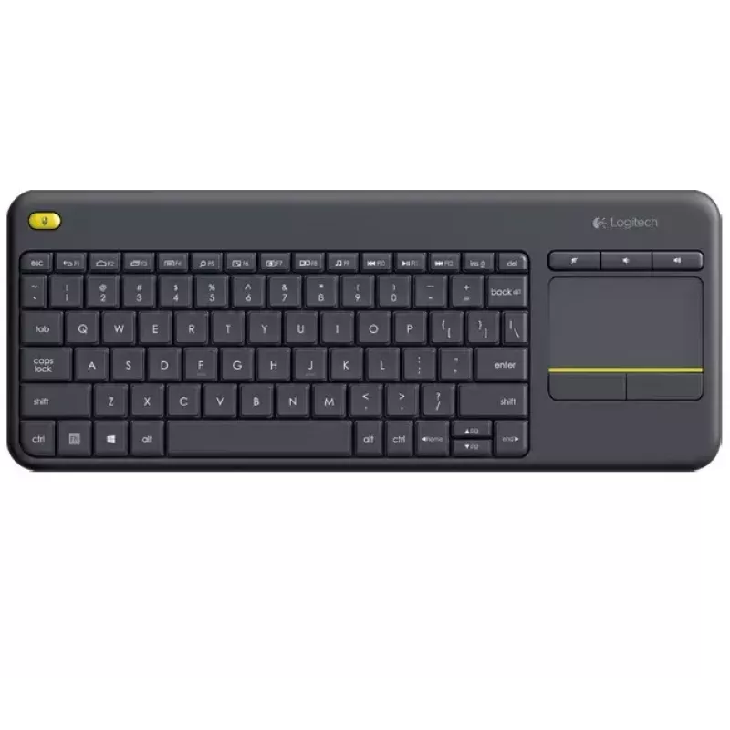 LOGITECH Wireless Touch Keyboard K400 Plus - μαύρο - Qwerty ολλανδικό