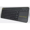LOGITECH Wireless Touch Keyboard K400 Plus - μαύρο - Qwerty ολλανδικό
