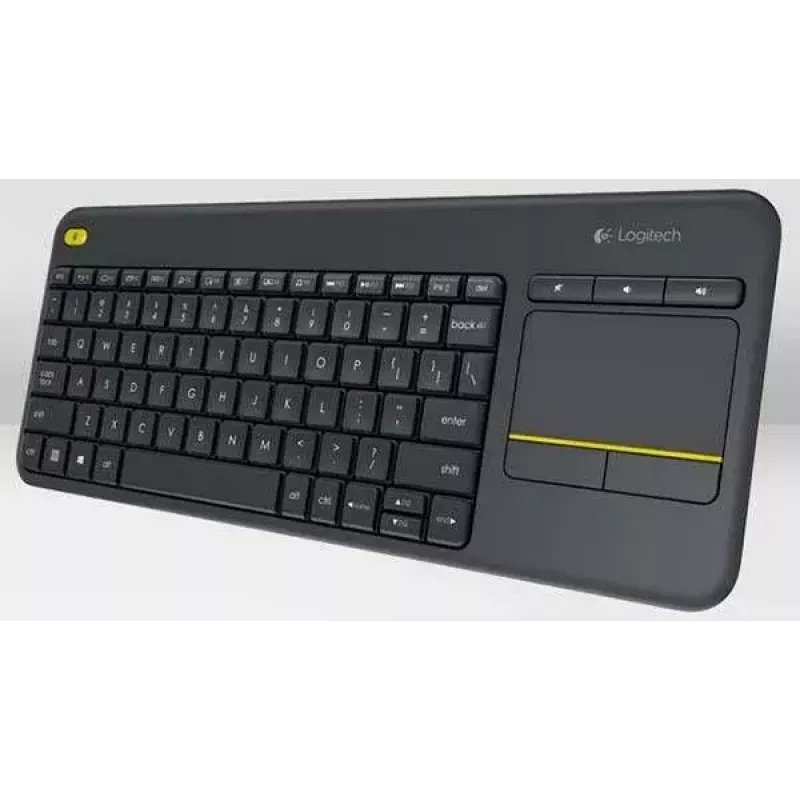 LOGITECH Wireless Touch Keyboard K400 Plus - μαύρο - Qwerty ολλανδικό