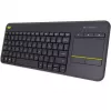 LOGITECH Wireless Touch Keyboard K400 Plus - μαύρο - Qwerty ολλανδικό