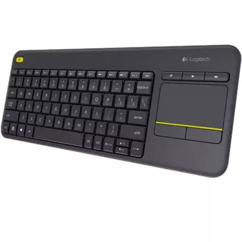 LOGITECH Wireless Touch Keyboard K400 Plus - μαύρο - Qwerty ολλανδικό