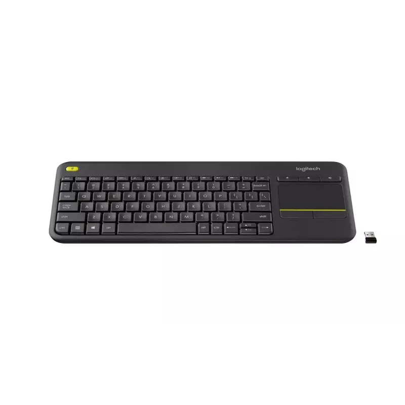 LOGITECH Wireless Touch Keyboard K400 Plus - μαύρο - Qwerty ολλανδικό