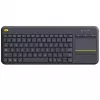 LOGITECH Wireless Touch Keyboard K400 Plus - μαύρο - Qwerty ολλανδικό