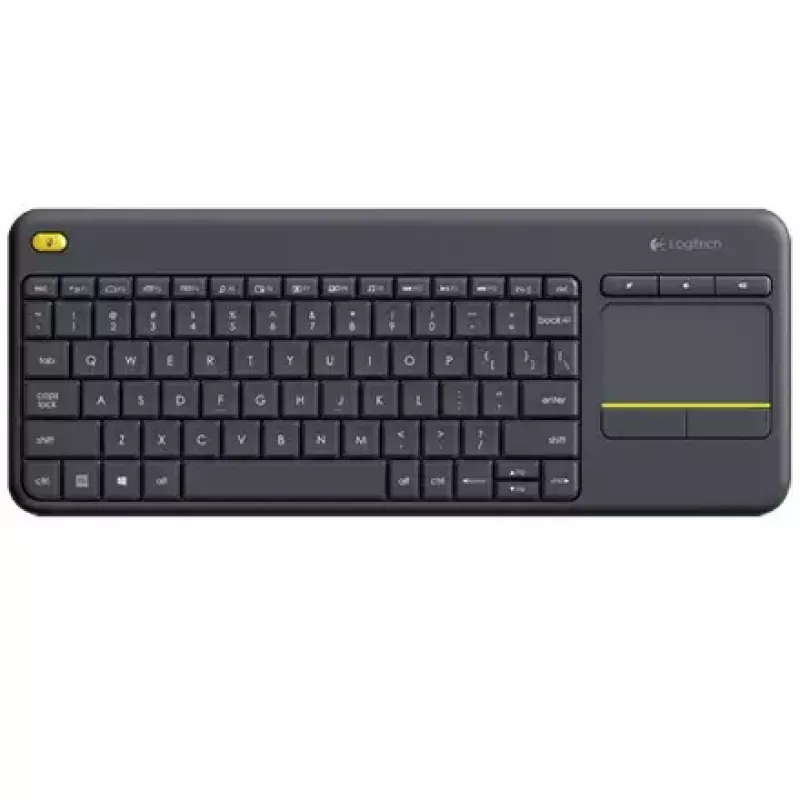 LOGITECH Wireless Touch Keyboard K400 Plus - μαύρο - Qwerty ολλανδικό
