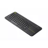 LOGITECH Wireless Touch Keyboard K400 Plus - μαύρο - Qwerty ολλανδικό