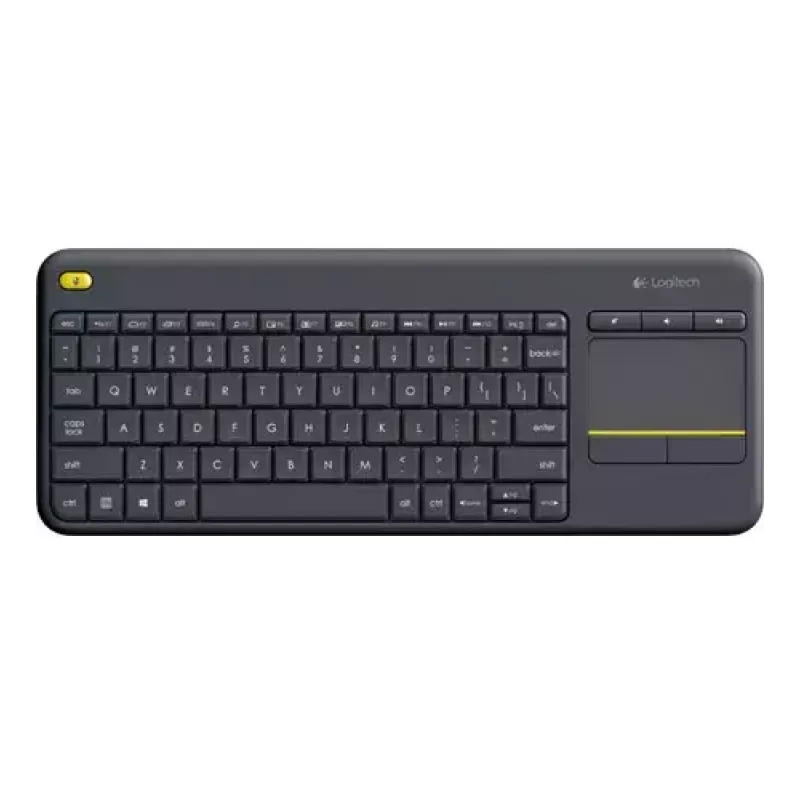 LOGITECH Wireless Touch Keyboard K400 Plus - μαύρο - Qwerty ολλανδικό