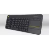 LOGITECH Wireless Touch Keyboard K400 Plus - μαύρο - Qwerty ολλανδικό