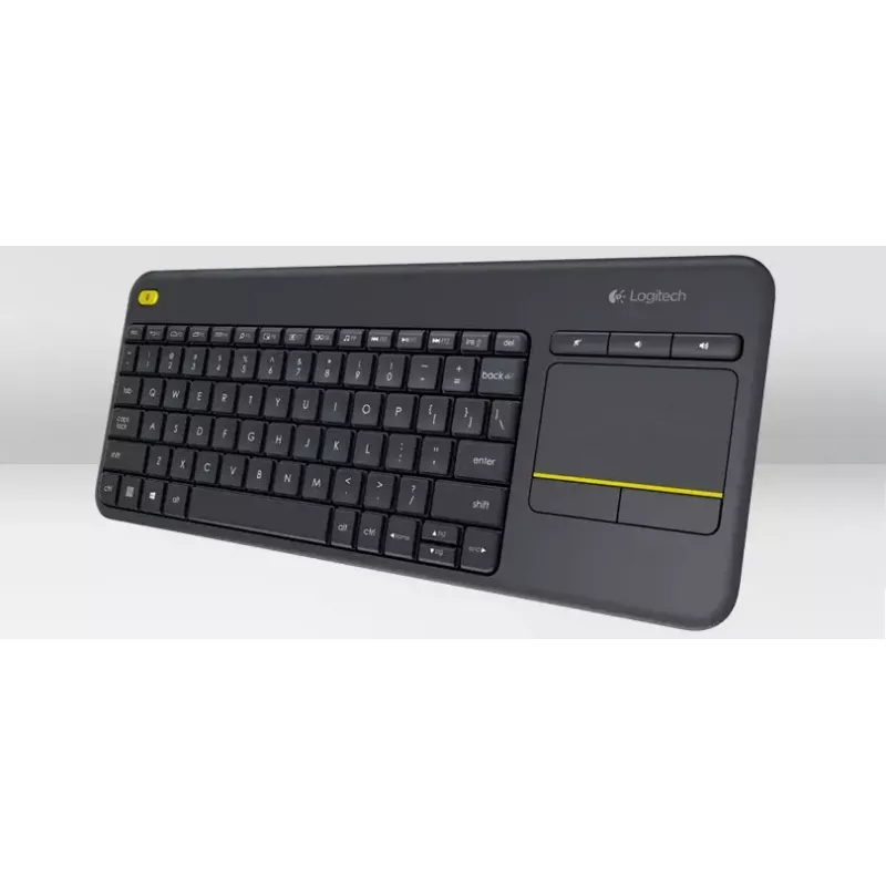 LOGITECH Wireless Touch Keyboard K400 Plus - μαύρο - Qwerty ολλανδικό