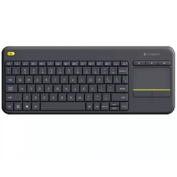 LOGITECH Wireless Touch Keyboard K400 Plus - μαύρο - Qwerty ολλανδικό