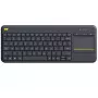 LOGITECH Wireless Touch Keyboard K400 Plus - μαύρο - Qwerty ολλανδικό
