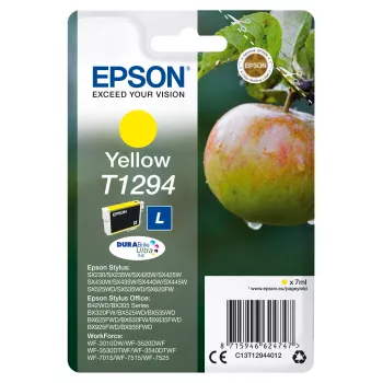 Epson Apple Ατομική συσκευασία κίτρινο T1294 DURABrite Ultra μελάνι, κίτρινο, μελάνι pigment, 7 ml, 1 τεμ., 616 σελίδες