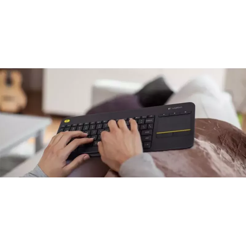 LOGITECH Wireless Touch Keyboard K400 Plus - μαύρο - QWERTZ γερμανικό