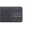 LOGITECH Wireless Touch Keyboard K400 Plus - μαύρο - QWERTZ γερμανικό