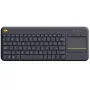 LOGITECH Wireless Touch Keyboard K400 Plus - μαύρο - QWERTZ γερμανικό