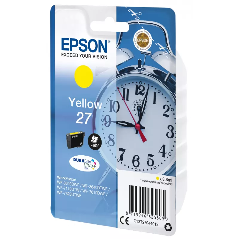 Epson 27 (C13T27044012) DURABrite Ultra Μελάνι Κίτρινο