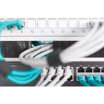 DIGITUS Πάνελ διαχείρισης καλωδίων με βούρτσες 1U 44x483x11 mm, μέγεθος βούρτσας 27x423 mm, χρώμα γκρι (RAL 7035)