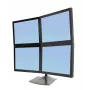 Βάση οθόνης γραφείου Ergotron DS Series DS100 Quad 61 cm Μαύρο