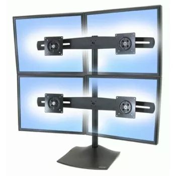 Βάση οθόνης γραφείου Ergotron DS Series DS100 Quad 61 cm Μαύρο