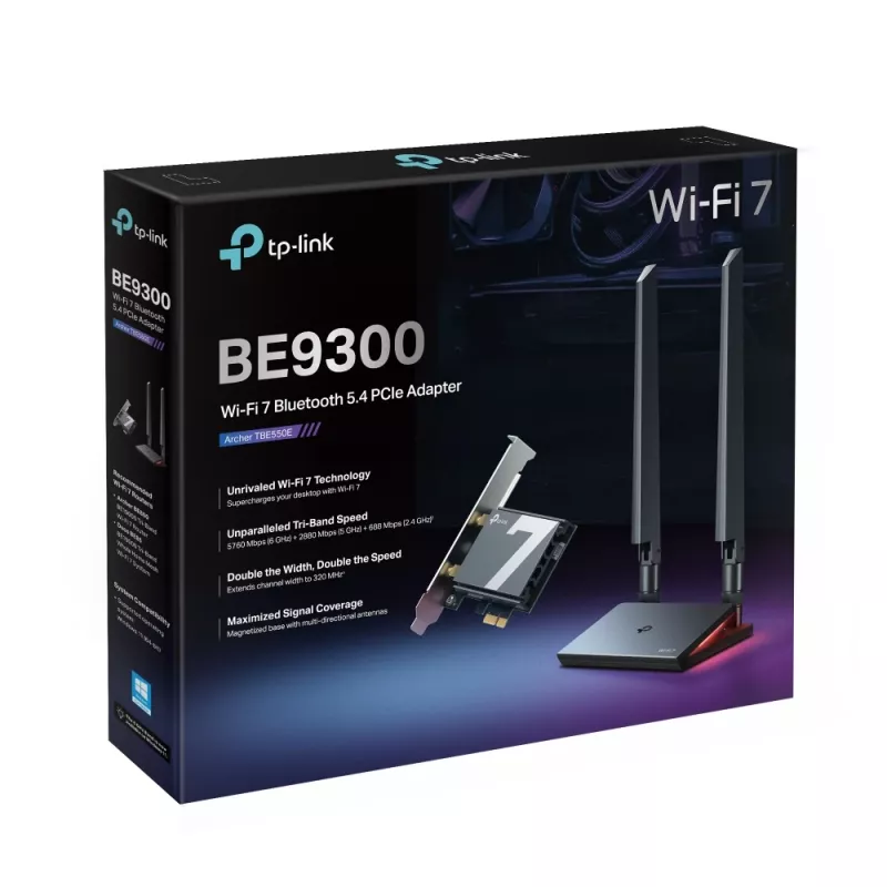 TP-Link Archer BE9300 Wi-Fi 7 Bluetooth 5.4 Προσαρμογέας PCIe