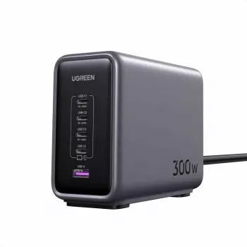 Ugreen 90903B Φορτιστής για φορητές συσκευές Universal Μαύρο, Γκρι AC Ταχεία φόρτιση Εσωτερικού Χώρου