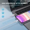 Ugreen 10493 Καλώδιο Lightning 1 m Λευκό