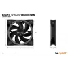 be quiet Light Wings 120mm ARGB PWM Ανεμιστήρας Μαύρο Συσκευασία 3 τεμ.