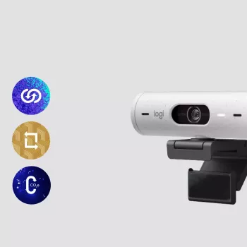 Webcam Logitech Brio 500 Full HD 4MP USB-C λευκό