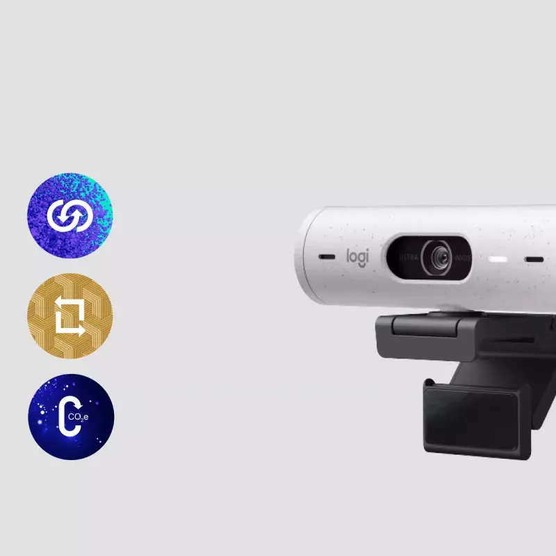 Webcam Logitech Brio 500 Full HD 4MP USB-C λευκό