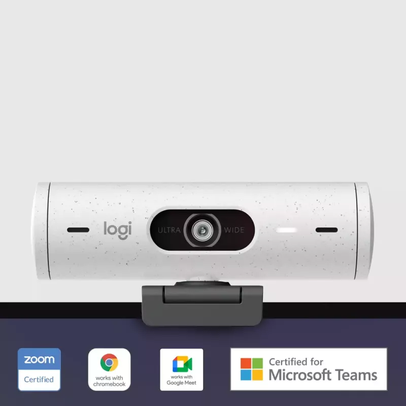 Webcam Logitech Brio 500 Full HD 4MP USB-C λευκό
