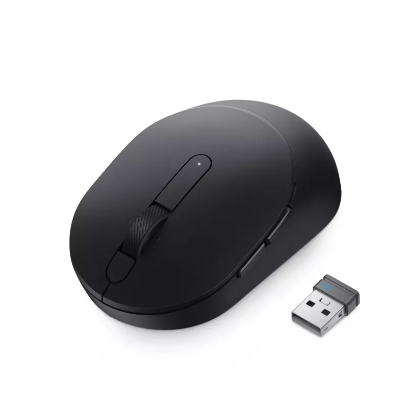 DELL Pro Plus Compact ποντίκι - MS5120W - μαύρο, αμφίχειρο, οπτικό, RF Wireless + Bluetooth, 1600 DPI, μαύρο